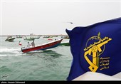 رژه اقتدار بسیج دریایی سپاه در حمایت از مردم فلسطین