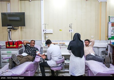اهدای خون در شب بیست و سوم ماه رمضان - قزوین