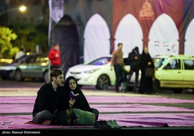 مراسم احیای شب بیست و سوم در میدان فلسطین