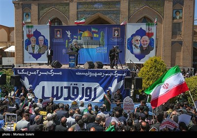  سخنرانی سردار سرلشکر پاسدار حسین سلامی‌ در مراسم راهپیمایی روز جهانی قدس دراصفهان 