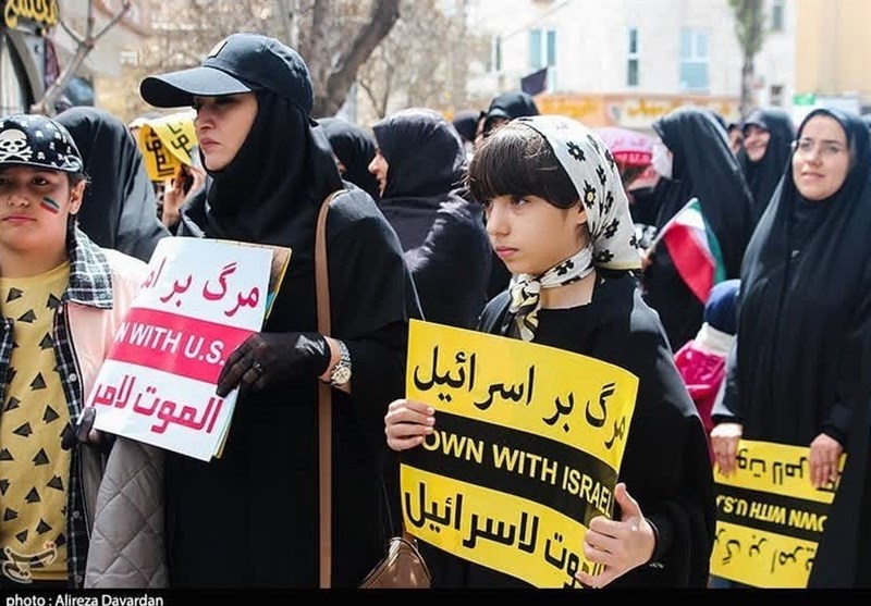 قیام اردبیلی‌ها در راهپیمایی روز قدس+فیلم و عکس