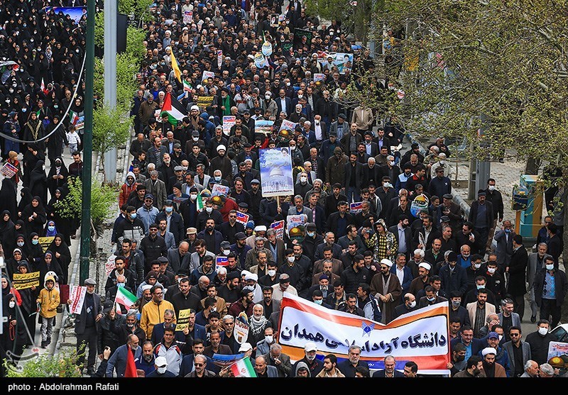 شکوه حضور مردم پایتخت تاریخ و تمدن ایران در راهپیمایی قدس+ عکس و فیلم