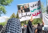 برپایی راهپیمایی یوم‌الله قدس در کاشان به روایت تصویر