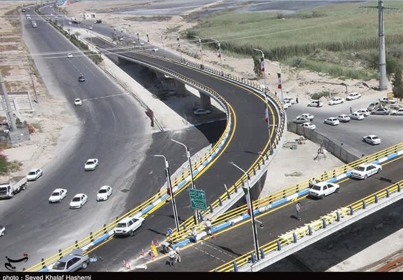 بهره‌برداری از تقاطع غیرهمسطح شهید سلیمانی بوشهر+تصاویر