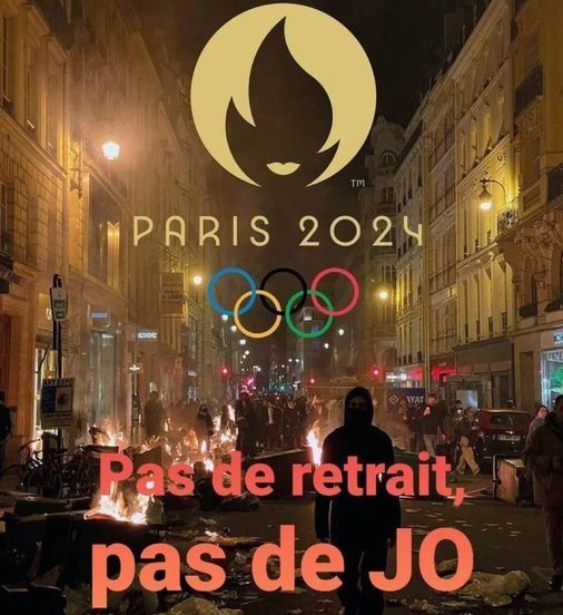 مردم فرانسه و رشته‌های جدید در المپیک ۲۰۲۴ پاریس - در پی ادامه اعتراضات مردم فرانسه علیه حکومت در این کشور، شماری از کاربران شبکه‌های اجتماعی اقدام به تمسخر روند برگزاری المپیک 2024 در فرانسه کردند.