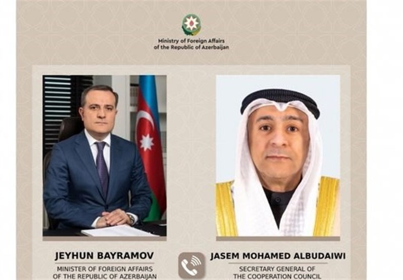 گفت‌وگوی وزیر خارجه آذربایجان و دبیر کل شورای همکاری خلیج فارس درباره توسعه روابط