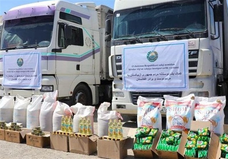 ارسال کمک 185 تنی ازبکستان به افغانستان