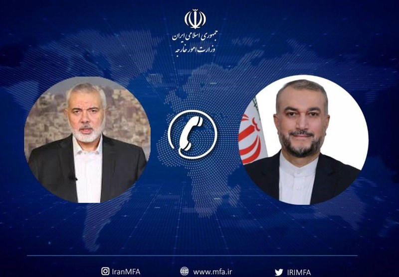 تماس تلفنی وزیر امور خارجه ایران با اسماعیل هنیه و زیاد نخاله