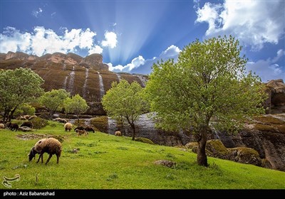 طبیعت بهاری منطقه کوهستانی هفت حوض - خرم آباد