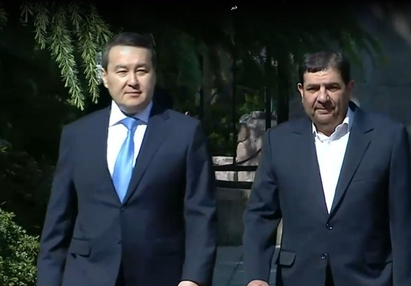 استقبال معاون اول رئیس جمهور از نخست وزیر قزاقستان