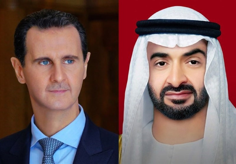 گفتگوی تلفنی بشار اسد با محمد بن زاید بعد از اعلام بازگشت سوریه به اتحادیه عرب