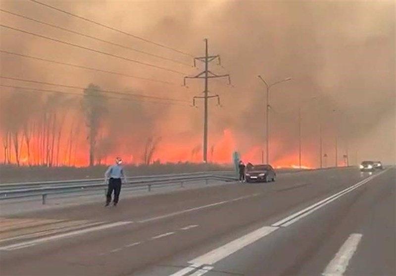 وضعیت اضطراری در منطقه کورگانسکی روسیه به دلیل گسترش آتش سوزی