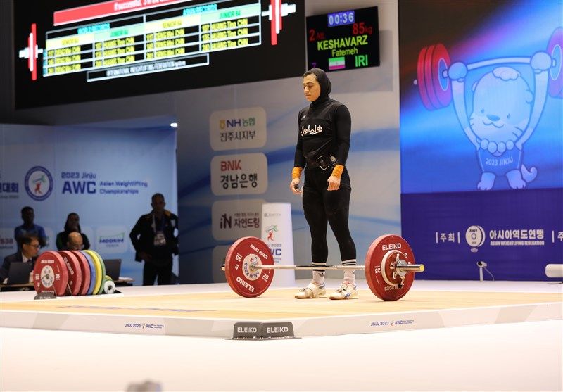 وزنه‌برداری قهرمانی آسیا| ثبت دو مدال به نام فاطمه کشاورز