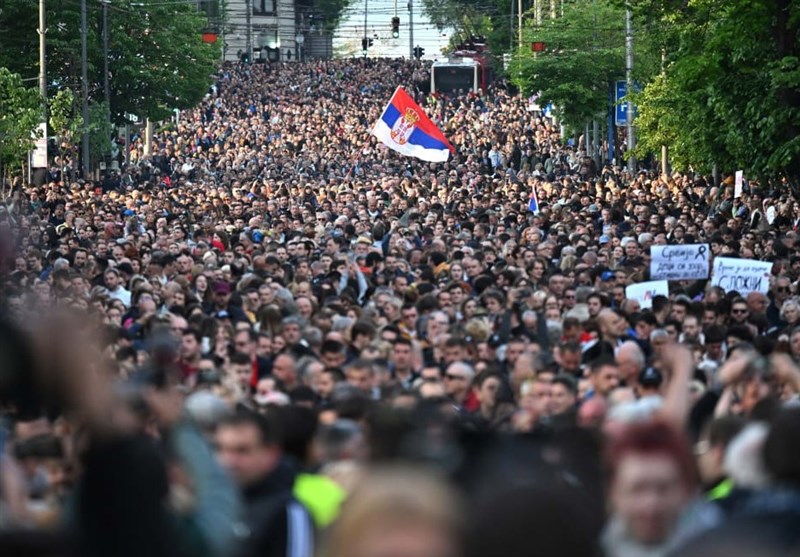 Serbians Rally against Violence after Two Mass Shootings