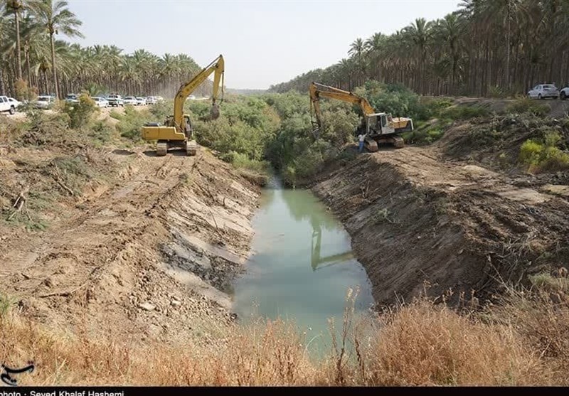 اجرایی شدن طرح لایروبی رودخانه حله با مشارکت بسیج سازندگی استان بوشهر