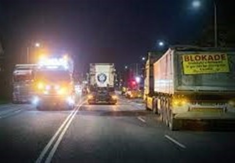 اعتراض رانندگان کامیون در دانمارک به قوانین جدید