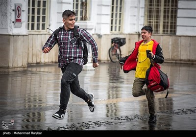 بارش باران بهاری رشت