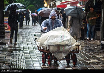 بارش باران بهاری رشت