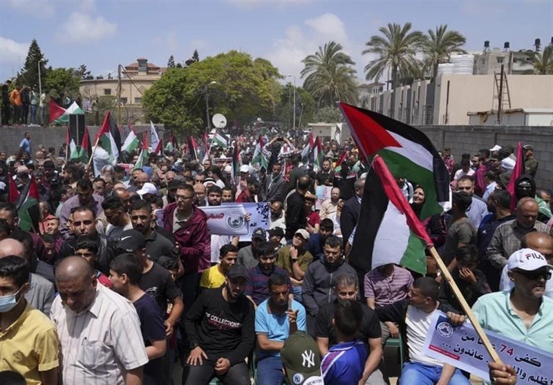 Palestinians Commemorate 75th Anniversary of Nakba Day in West Bank