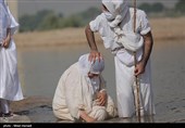 غسل تعمید کودکان مندایی در اهواز