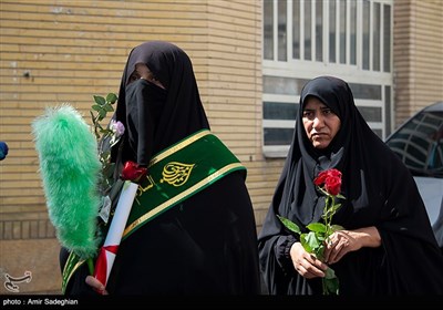 شاد پیمایی خدام حرم احمد بن موسی (ع) به مناسبت روز دختر