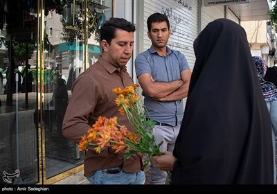 شاد پیمایی خدام حرم احمد بن موسی (ع) به مناسبت روز دختر