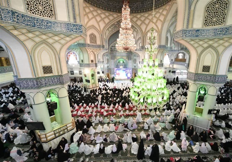 جشن 4 هزار فرشته ‌در حرم حضرت عبدالعظیم (ع) + تصاویر