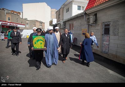 کاروان زیر سایه خورشید در بیمارستان معتضدی کرمانشاه