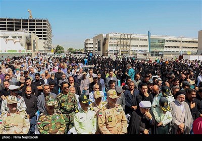 تشییع شهدای حمله تروریستی سراوان در مشهد