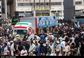تشییع  شهدای حمله تروریستی سراوان در مشهد