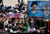 تشییع  شهدای حمله تروریستی سراوان در مشهد