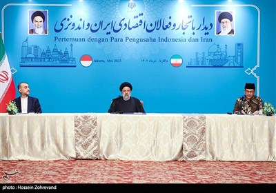 دیدار تجار و فعالان اقتصادی اندونزی با رئیس جمهور