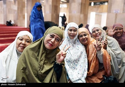 حضور رییس جمهور در مسجد استقلال جاکارتا