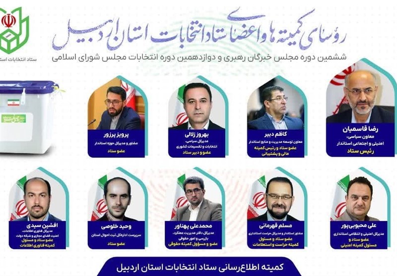 رئیس و اعضای ستاد انتخابات استان اردبیل منصوب شدند