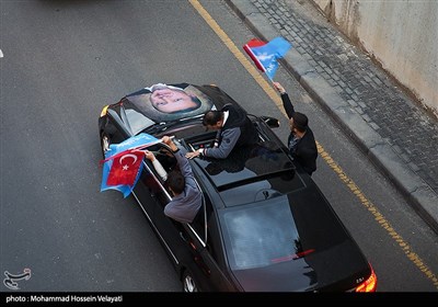 شادی مردم با پیروزی اردوغان در انتخابات ریاست جمهوری ترکیه