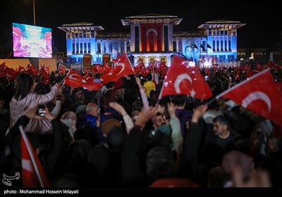 احتفالات الشعب التركي بفوز أردوغان بالانتخابات الرئاسية 