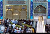 حال و هوای حرم مطهر رضوی در آستانه میلاد امام رضا (ع)