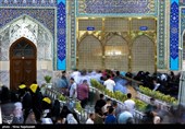 حال و هوای حرم مطهر رضوی در آستانه میلاد امام رضا (ع)