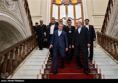 دیدار رهبر ملی ترکمنستان با رئیس مجلس شورای اسلامی