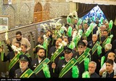 گلباران مضجع شریف شاهچراغ (ع) به مناسبت میلاد امام رضا (ع)