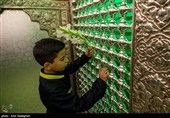 گلباران مضجع شریف شاهچراغ (ع) به مناسبت میلاد امام رضا (ع)