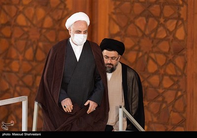 حجت الاسلام محسنی اژه ای رئیس قوه قضائیه در مراسم سی و چهارمین سالگرد ارتحال امام خمینی (ره)