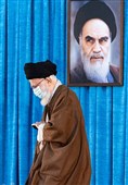  حضرت آیت الله خامنه ای رهبر معظم انقلاب اسلامی در مراسم سی و چهارمین سالگرد ارتحال امام خمینی (ره)
