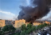 آتش‌سوزی مهیب یک انبار در حومه مشهد + فیلم