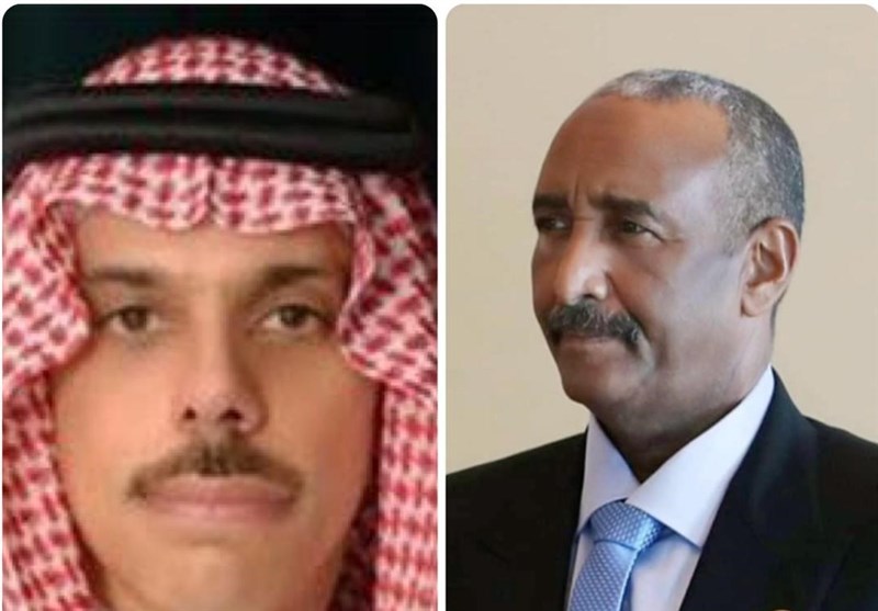 گفت‌وگوی ژنرال البرهان با وزیر خارجه عربستان درباره تحولات سودان