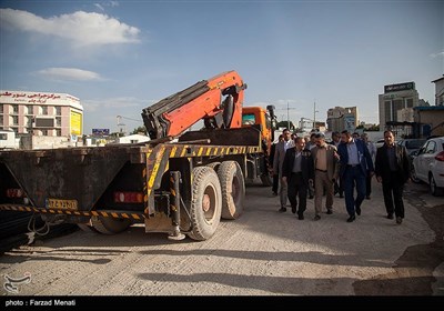 بازدید استاندار کرمانشاه از قطار شهری