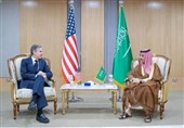 دیدار وزیر خارجه آمریکا و بن فرحان در ریاض