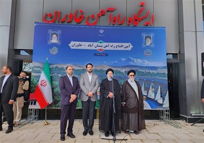 راه‌آهن بستان‌آباد ـ تبریز با حضور رئیس جمهور به بهره‌برداری رسید/ کاهش 4 ساعته سفر به تبریز + تصویر