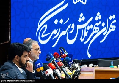 علیرضا زاکانی شهردار تهران در نشست خبری با اصحاب رسانه با موضوع کمیسیون ماده 5