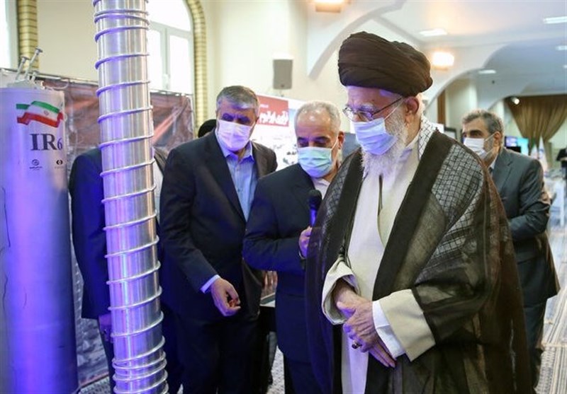 Ayatollah Khamenei Visits Nuclear Industry Achievements Exhibition in Tehran